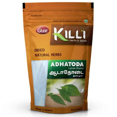 A.K. KILLI Adhatoda vasica | Aadathodai | Adusa | Vasaka | Adalodakam Leaves Powder, 100g