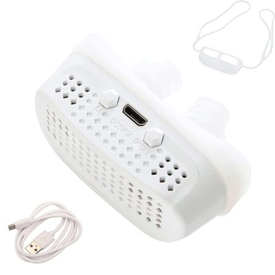 2023 New Upgraded Portable 3-Level Electric Variable Speed Anti-snoring Device, Electric Anti-snoring DeviceAnti-snoring Devices Snoring Solution Anti snoring Nose Clip (White)