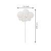 10pcs Cloud Cake Topper Plush Cloud Cupcake Toppers Yarn Ball Cake Dessert Picks Decoration For Baby Shower Birthday Wedding Party Supplies (White) view 2