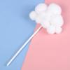 10pcs Cloud Cake Topper Plush Cloud Cupcake Toppers Yarn Ball Cake Dessert Picks Decoration For Baby Shower Birthday Wedding Party Supplies (White) view 4