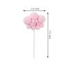 10pcs Cloud Cake Topper Plush Cloud Cupcake Toppers Yarn Ball Cake Dessert Picks Decoration For Baby Shower Birthday Wedding Party Supplies (Pink) view 2