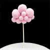 10pcs Cloud Cake Topper Plush Cloud Cupcake Toppers Yarn Ball Cake Dessert Picks Decoration For Baby Shower Birthday Wedding Party Supplies (Pink) view 3