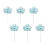 10pcs Cloud Cake Topper Plush Cloud Cupcake Toppers Yarn Ball Cake Dessert Picks Decoration For Baby Shower Birthday Wedding Party Supplies (Blue) view 1