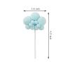 10pcs Cloud Cake Topper Plush Cloud Cupcake Toppers Yarn Ball Cake Dessert Picks Decoration For Baby Shower Birthday Wedding Party Supplies (Blue) view 2
