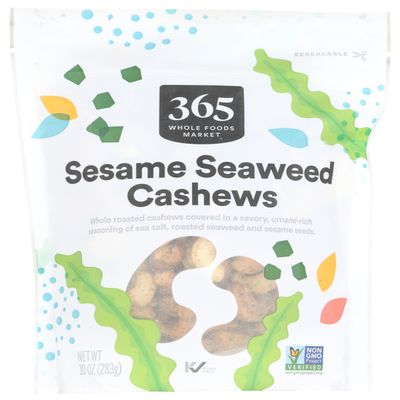 365 by Whole Foods Market, Cashews, Seaweed Seasoned, 10 Ounce