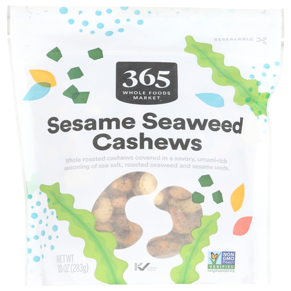 365 by Whole Foods Market, Cashews, Seaweed Seasoned, 10 Ounce