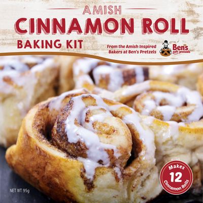 Ben's Soft Pretzels Amish Cinnamon Roll Bake at Home Kit,