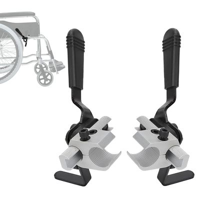 Manual Wheelchair Brake Replacement for 7/8" Tubing Side Mounting, Heavy Duty Lock Parts Fits Most Wheelchairs, 1 Pair (7/8")