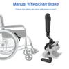 Manual Wheelchair Brake Replacement for 7/8" Tubing Side Mounting, Heavy Duty Lock Parts Fits Most Wheelchairs, 1 Pair (7/8") view 4