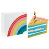 Hallmark Self-Sealing Gift Box Set with Zip Opening (2 Boxes: Rainbow, Birthday Cake) for Kids, Adults, Grandchildren, Teachers view 1