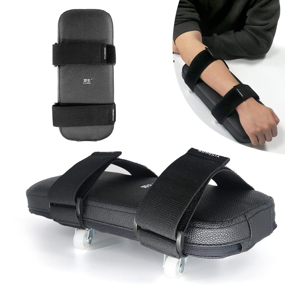 Roboraty Shoulder Rehab Skateboard on The Desktop,Arm Rehabilitation Assisting Exercise Equipment with 360 Roating Wheels for Rotator Cuff Recovery, Improve Flexibility Stretching