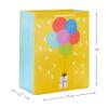Hallmark Assorted Birthday Gift Bags (8 Bags: 4 Medium 9", 4 Large 13") Birthday Cake, Stripes, Balloons, Solids in Red, Yellow, Blue view 4