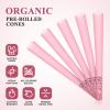 TISFA Pink Pre rolled Cones 60 Pack Rolling Papers King Size Rolling Cones with Packing Sticks view 3