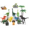 14 PCS Dinosaur Cake Decorations, Cake Toppers Dinosaur Jungle Happy Birthday Decoration for Boys Baby Shower Party Supplies, Dinosaur Theme Birthday Cake Topper view 1