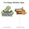14 PCS Dinosaur Cake Decorations, Cake Toppers Dinosaur Jungle Happy Birthday Decoration for Boys Baby Shower Party Supplies, Dinosaur Theme Birthday Cake Topper view 4