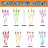 24 Pop Birthday Party Favors it Plastic Drinking Straws 8 Pop Fidget Designs Great for Pop Party Supplies with 2 Cleaning Brush view 3