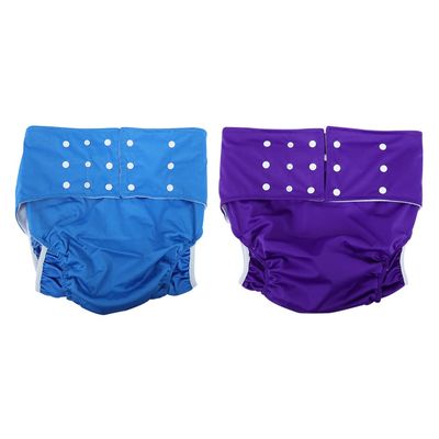 Waterproof Adult Diaper Pants 2pcs Reusable for Elderly Men Women Leakproof High Absorption Breathable