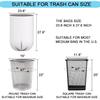10 Gallon Trash Bags - 18 Micron Ultra Thick Strong Clear Medium Size Garbage Bin Liners for Office Kitchen, Fit 8-10 Gallon, 90 Count view 2