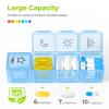 AUVON iMedassist Moisture-Proof Weekly Pill Organizer 4 Times a Day, Large 7 Day Pill Box Case with Portable Design for Travel, Removable Individual Containers Hold Vitamins, Supplements, Medications view 3
