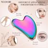 Nuanchu Stainless Steel Gua Sha Facial Tools Metal Guasha Tool for Face Body Jawline Shaper, Double Chin Reducer, Puffiness Reducing, Lymphatic Drainage Massager Skin Care Gift with Pouch(Rainbow) view 4