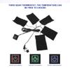 USB Heating Pad for Vest, Electric Clothes Heat Pads Clothing Heated Pad Heating Warmer Heater Adjustable Temperature, for Neck Back Abdomen Lumbar 5 Pieces view 3