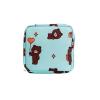 Adorable Pink Peri - Reusable Sanitary Napkin Pads Storage Bag Portable for Women Girls | Made of Nylon Water Resistance | Reusable | Zero Waste Period (Bear Bear) view 2