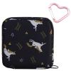 Adorable Pink Peri - Reusable Sanitary Napkin Pads Storage Bag Portable for Women Girls | Made of Nylon + Water Resistance | Zero Waste Period (Unicorn) view 1
