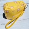 Adorable Pink Peri - Storage Bag for Sanitary Napkin Pads with open clip lanyard | Portable for Women Girls | Washable Waterproof Reusable | Zero Waste Period (Ice Cream) view 4