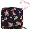 Adorable Pink Peri - Reusable Sanitary Napkin Pads Storage Bag Portable for Women Girls | Made of Nylon Water Resistance | Reusable | Zero Waste Period (Tropical) view 1