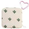 Adorable Pink Peri - Reusable Sanitary Napkin Pads Storage Bag Portable for Women Girls | Made of Nylon + Water Resistance | Zero Waste Period (Cactus) view 1