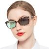 OCCI CHIARI Transition Photochromic Bifocal Reading Glasses Womens,Oversized Clear UV Protection Sunglasses Readers1.0 1.5 2.0 2.5 3.0 3.5 4.0(Brown +100) view 1