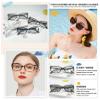OCCI CHIARI Transition Photochromic Bifocal Reading Glasses Womens,Oversized Clear UV Protection Sunglasses Readers1.0 1.5 2.0 2.5 3.0 3.5 4.0(Brown +100) view 2
