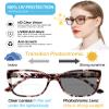 OCCI CHIARI Transition Photochromic Bifocal Reading Glasses Womens,Oversized Clear UV Protection Sunglasses Readers1.0 1.5 2.0 2.5 3.0 3.5 4.0(Brown +100) view 3