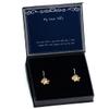 Gag Wife, My Soul Mate is You and only You. I Can't Imagine Life with Anyone Else by My, Funny Christmas Sunflower Earrings from Wife view 1