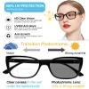 OCCI CHIARI Transition Photochromic Bifocal Reading Glasses Womens,Large Clear UV Protection Sunglasses Readers1.0 1.5 2.0 2.5 3.0 3.5 4.0(Black +300) view 3