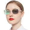 OCCI CHIARI Transition Photochromic Bifocal Reading Glasses Womens,Trendy Clear UV Protection Sunglasses Readers1.0 1.5 2.0 2.5 3.0 3.5 4.0(Clean +300) view 1