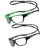 2pcs Transition Photochromic full lens Reading Glasses For Men women computer Sports Square Magnifier Readers Sunglasses (2pcs-black&green, 3.5, multiplier_x) view 1