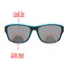 2Pack Cycling Transition Photochromic Bifocal Reading Glasses for Mens and Womens black Square Sports Sunglasses Readers (2pcs-blue&red, 0, multiplier_x) view 2
