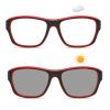 2pcs Transition Photochromic full lens Reading Glasses For Men women computer Sports Square Magnifier Readers Sunglasses (2pcs-black& red, 1.5, multiplier_x) view 3