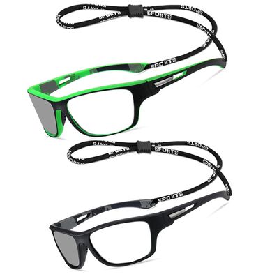 2pcs Transition Photochromic full lens Reading Glasses For Men women computer Sports Square Magnifier Readers Sunglasses (2pcs-black&green, 0, multiplier_x)