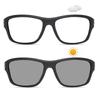 2pcs Transition Photochromic full lens Reading Glasses For Men women computer Sports Square Magnifier Readers Sunglasses (2pcs-black&green, 0, multiplier_x) view 2