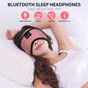 TOPOINT Sleep Mask with Bluetooth Headphones, Breathable Silk Eye Mask for Sleeping Men Women, Bluetooth Sleep Mask Blackout with Speakers, Microphone Handsfree, USB C for Travel Meditation Gifts view 3