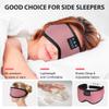 TOPOINT Sleep Mask with Bluetooth Headphones, Breathable Silk Eye Mask for Sleeping Men Women, Bluetooth Sleep Mask Blackout with Speakers, Microphone Handsfree, USB C for Travel Meditation Gifts view 4