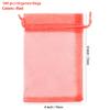 ANZNKU 100 Pack Organza Bags, 4 x 6 inch Small Bags, Christmas Favor Bag, Sheer Mesh Bag, Premium Red Gift Pouches with Drawstring, Jewelry Pouches Small Mesh Pouch for Christmas Wedding Party view 2