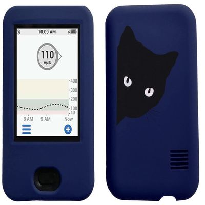 Dexcom G6 Receiver CGM Silicone Case Cute Pet (Blue/CATBLACK)