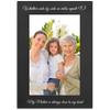 Whether Side By Side or Miles Apart My Mother is Always Close to my Heart Anodized Aluminum Metal Wall/Tabletop Family Photo Picture Memories Portrait Premium 5x7 Black Frame with Easel, Glass view 1