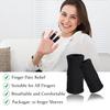 EDNYZAKRN Finger Compression Sleeves Support, Finger Protectors Cots for Arthritis Swelling Basketball Sport, Breathable Elastic (10, Black, One Size) view 3