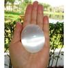 1 Pcs Charge Selenite Palm Stone Selenite Wish Stone Healing Crystals view 2