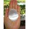 1 Pcs Charge Selenite Palm Stone Selenite Wish Stone Healing Crystals view 4