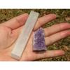 1 Pcs Mini Amethyst Cluster +A FREE Recharging Selenite Stick view 4